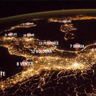 Découvrez les plus grandes villes d&#39;Europe vues de nuit depuis l&#39;espace