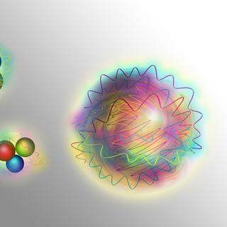  des boules de glu encore appelées glueballs en anglais. © TU Wien 