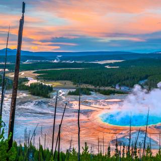 Os gêiseres de Yellowstone demonstram atividade magmática em profundidade. © Krzysztof Wiktor, Adobe Stock
