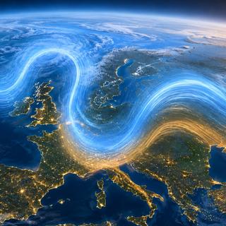 En 25 ans, nous avons compris comment la hausse mondiale des température peut perturber le courant qui régit la météo en Europe. © Karine Durand, ChatGPT