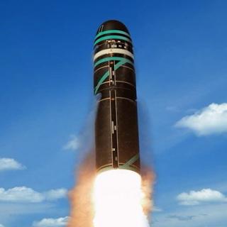 Le tir du missile M51.3 s’est fait sans ogives nucléaires. © DGA