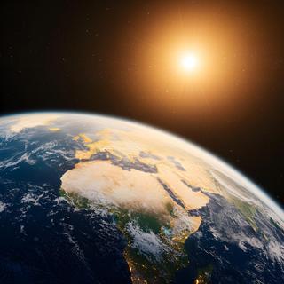 Le champ magnétique de la Terre, mesuré depuis l'orbite, donne des informations précieuses sur les processus qui se jouent tout au fond de la planète. © rujlaphus, Adobe Stock (image générée avec IA)