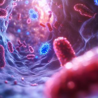 Qual é a aparência de uma microbiota promotora da saúde? Um grande estudo fornece os primeiros elementos de respostas baseadas no estudo dos hábitos alimentares e da microbiota de mais de 30.000 pessoas. © cassis, Adobe Stock (imagem gerada usando IA)