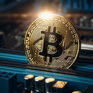 Bitcoin é uma criptomoeda pioneira lançada em 2009 por Satoshi Nakamoto, baseada na tecnologia blockchain. O seu impacto ambiental é frequentemente considerado mais poluente do que o das moedas tradicionais. © DedMityay, Adobe Stock.