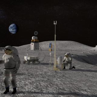 Le programme Artemis de la Nasa prévoit le retour des États-Unis sur la Lune dès 2024. © Nasa