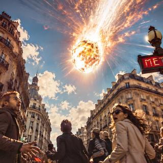 Et si un astéroïde tombait sur la ville de Paris ? © XD, ChatGPT