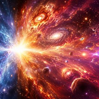 Selon&nbsp;le physicien Naman Kumar, le Big Bang aurait pu donner naissance à deux univers symétriques. © AP avec ChatGPT