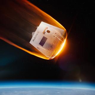 Vue d'artiste de la capsule Lince de PLD Space. © PLD Space
