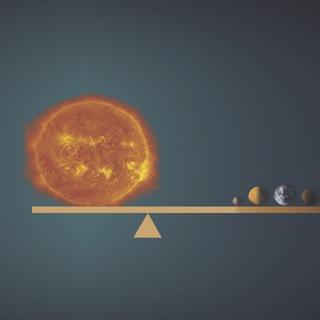 Le centre de gravité du système solaire n’est pas situé au centre du Soleil, mais un peu à l’extérieur de sa surface. © Tonia Klein, NANOGrav Physics Frontier Center