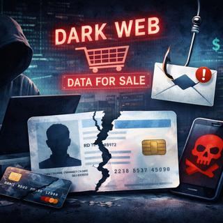 É quase certo que seus dados pessoais já estejam circulando na dark web. © Imagem gerada por ChatGPT