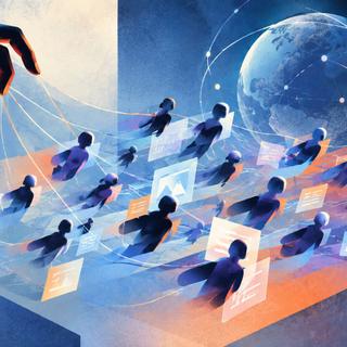Les intelligences artificielles agentiques sont de plus en plus performantes, mais échappent de plus en plus à leurs créateurs. Illustration créée à l'aide d'un outil IA. © Edward Back, Futura