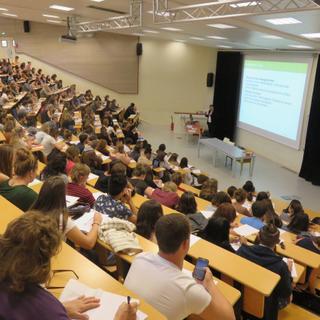 Cours en amphi à la faculté de lettres et sciences humaines de l'université de Limoges. © flsh.unilim.fr