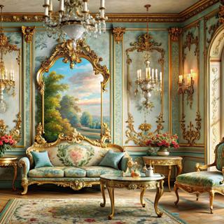 L'IA aussi s'empare du style rococo pour créer des intérieurs aussi vrai que nature ! ©in, Adobe Stock