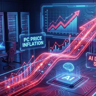 O aumento nos preços dos componentes afetará o preço dos PCs da Dell, HP e Lenovo. © Imagem gerada com Gemini