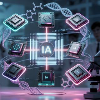 A IA está a perturbar a indústria da investigação ao reduzir radicalmente o tempo necessário para resolver certos problemas científicos. © D. Ichbiah com Ideograma e Fluxo.