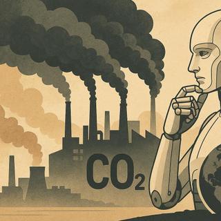 L'intelligence artificielle n'est pas seulement un problème pour l'emploi et l'économie, c'est aussi un problème pour l'environnement. © Karine Durand, image IA Bing
