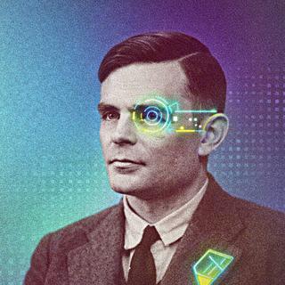 Alan Turing, brilhante matemático e pai da computação moderna. © XD com ChatGPT