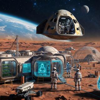 L'IA ne sera plus un instrument, mais la colonne vertébrale invisible de l'exploration humaine et robotique de l'espace. © RD, Grok