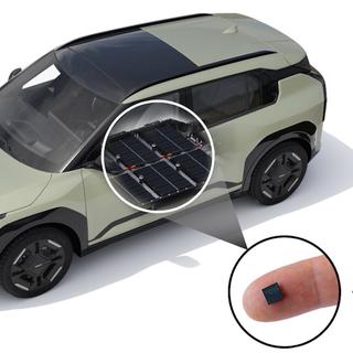 O futuro passaporte digital da bateria dos carros elétricos estará acessível através de um simples QR Code ou de uma aplicação segura para acesso aos seus dados completos. © Kia