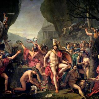 Léonidas aux Thermopyles (Jacques-Louis David, 1814) - © Wikimédia Commons, domaine public