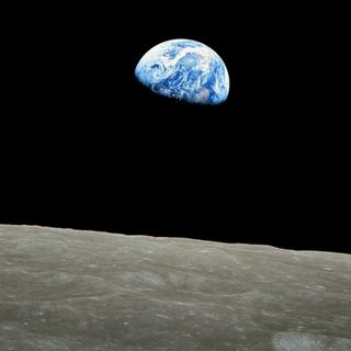 Le célèbre lever de Terre photographié par les astronautes d'Apollo 8 (décembre 1968). © Nasa, William Anders