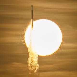 Lancement réussi du télescope spatial Nancy Grance Roman à bord d'une fusée Falcon Heavy de SpaceX, le 30 août 2026. © Nasa, John Kraus
