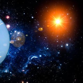 Uma impressão artística de Netuno. © mode_list, Adobe Stock