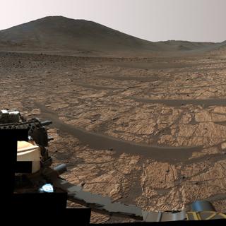 Em Marte, o rover Perseverance detectou potenciais bioassinaturas. © NASA, JPL-Caltech, MSSS