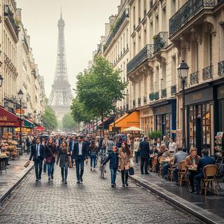 A densidade e a proximidade moldarão a Paris de amanhã. © AP, IA Gêmeos