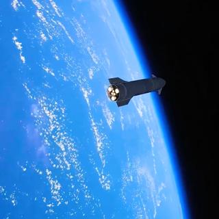 Séparation des deux étages du Starship. © SpaceX