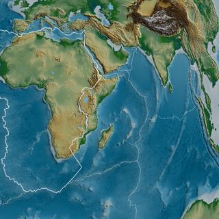 As diferentes placas tectônicas se movem umas em relação às outras na superfície do globo. © Yarr65, Adobe Stock