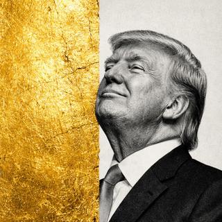 Ornamentos e decorações douradas no Salão Oval da Casa Branca em Washington, 25 de setembro de 2025. © Fotoilustração: XD com ChatGPT