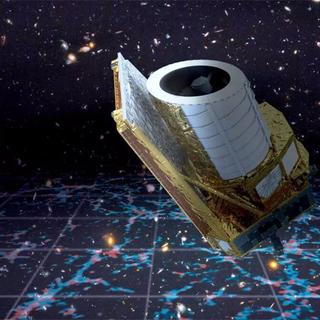 Impressão artística de Euclides. © ESA/Euclides/Consórcio Euclides/NASA