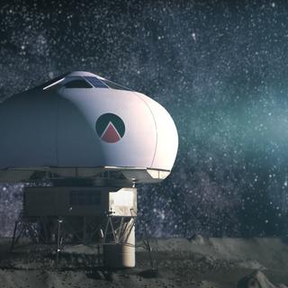 Le concept de l'Eurohab développé par Peter Weiss et Jean-Jacques Favier, cofondateurs de Spartan Space. Un prototype est visible dans le pavillon français de l'exposition universelle à Dubaï. © Spartan Space