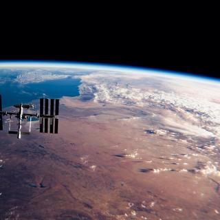C’est à l’extérieur de la Station spatiale internationale (ISS) que la bactérie nommée Deinococcus radiodurans a survécu pendant une année entière. © Darryl, Adobe Stock