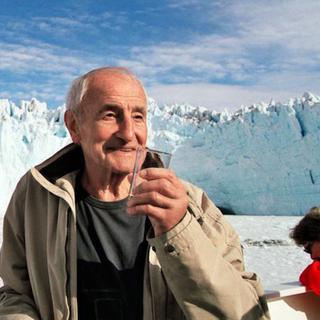 Claude Lorius, o descobridor do aquecimento global antropogênico, na Antártida, em 2008. © Claude Lorius, Wikipedia, CC by-SA 3.0