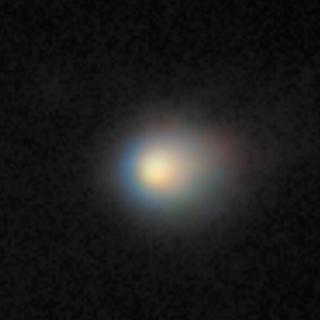 La comète interstellaire 3I/Atlas, vue par le télescope Gemini Nord à Hawaï. Cette image révèle la chevelure compacte de la comète&nbsp;: une enveloppe brillante de gaz et de poussière libérée par le réchauffement de son noyau glacé par le Soleil. © International Gemini Observatory, NOIRLab, NSF, AURA, K. Meech (IfA/U. Hawaii)&nbsp;; Image Processing : Jen Miller &amp; Mahdi Zamani (NSF NOIRLab)