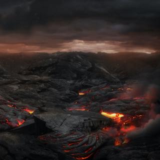 Os grandes derrames basálticos causariam um breve inverno vulcânico seguido de um aquecimento do clima. © Jagoush, Adobe Stock