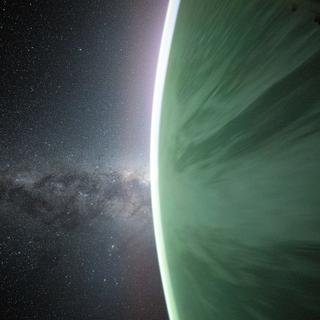 O astronauta americano Don Pettit tirou esta foto da Estação Espacial Internacional (ISS) em 29 de janeiro de 2025. A Via Láctea e o horizonte da Terra. ©Don Pettit, NASA