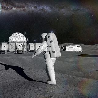 Même sur la Lune, les astronautes devront se méfier des séismes ! © dottedyeti, Adobe Stock