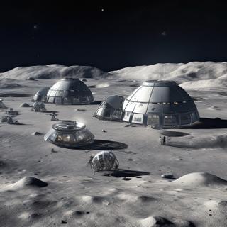 Um conceito de base lunar. © Joe P, Adobe Stock (ilustração gerada por IA)