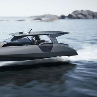 “The Open” será um iate hidrodinâmico de luxo totalmente elétrico. © Tyde