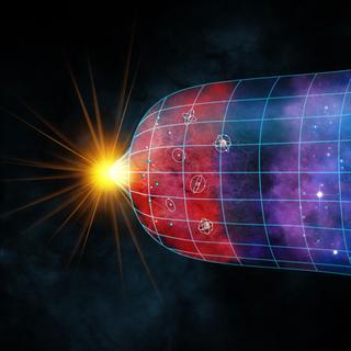 Ilustração da evolução do Universo, desde o Big Bang até os dias atuais. © Andrea Danti, Adobe Stock