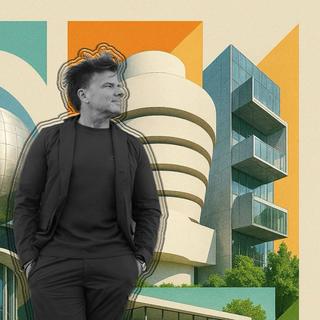 Bjarke Ingels, arquiteto visionário e gênio arquitetônico de amanhã! © AA, Bing IA + Foto de afinidade + Retrato GRANDE