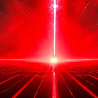 Illustration d'un faisceau laser générée à l'aide d'une IA.&nbsp;© XD pour Futura avec Adobe Firefly