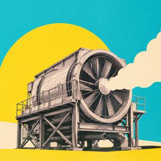 Les technologies de capture directe du dioxyde de carbone&nbsp;de l’air (DAC) sauveront-elles notre climat ? Rien n’est moins sûr, semble montrer une étude publiée aujourd’hui. © Xavier Demeersman, ChatGPT