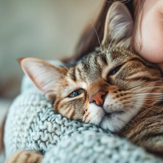 L’ocytocine, surnommée l’« hormone de l’amour », envahit-elle les cerveaux du chat et de l’humain ? ©&nbsp;Julija, Adobe Stock