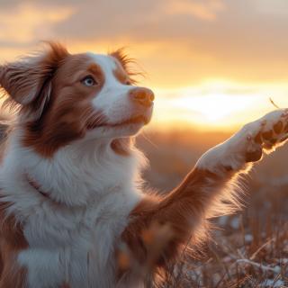 Les chercheurs penchent&nbsp;vers l'hypothèse que les chiens suivent des indices de communication référentielle, plutôt que simplement des indices de direction. ©&nbsp;Sameer, Adobe Stock