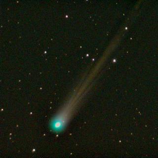 La comète C/2025 R3 (PanSTARRS) vue avec un eVscope. © Aad Verveen