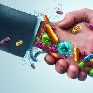 Basta um aperto de mão para contrair um dos 4 tipos de doença. © Cerveja AI, Adobe Stock